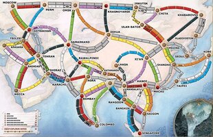 Настольная игра Days of Wonder Ticket to Ride Map Collection 1: Asia, FIN, SE, NO, DK цена и информация | Настольные игры, головоломки | pigu.lt