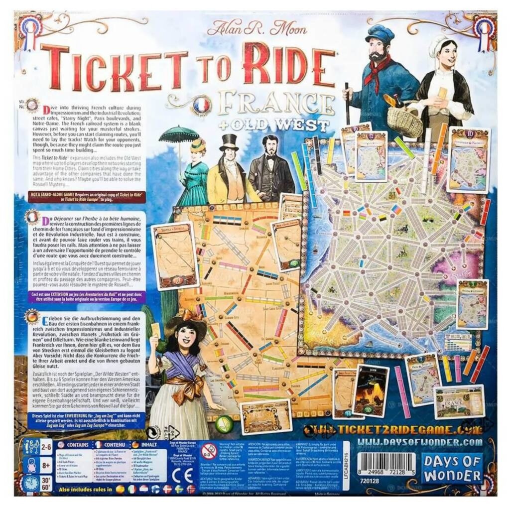 Stalo žaidimas Days of Wonder Ticket to Ride Map Collection 6: France, FIN, SE, NO, DK kaina ir informacija | Stalo žaidimai, galvosūkiai | pigu.lt