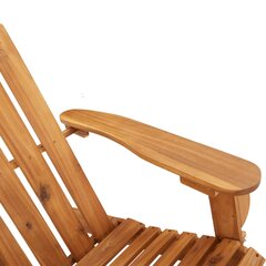 vidaXL Sodo adirondack kėdė su pagalvėlėmis, akacijos medienos masyvas цена и информация | Садовые стулья, кресла, пуфы | pigu.lt