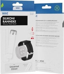Wave Silicone 22mm kaina ir informacija | Išmaniųjų laikrodžių ir apyrankių priedai | pigu.lt