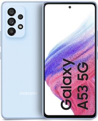 Samsung Galaxy A53 5G Dual SIM 8/256GB Blue SM-A536BLBLEUE цена и информация | Мобильные телефоны | pigu.lt