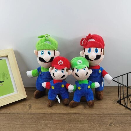 Minkštas žaislas/pakabukas Super Mario Luigi, 18cm kaina ir informacija | Minkšti (pliušiniai) žaislai | pigu.lt