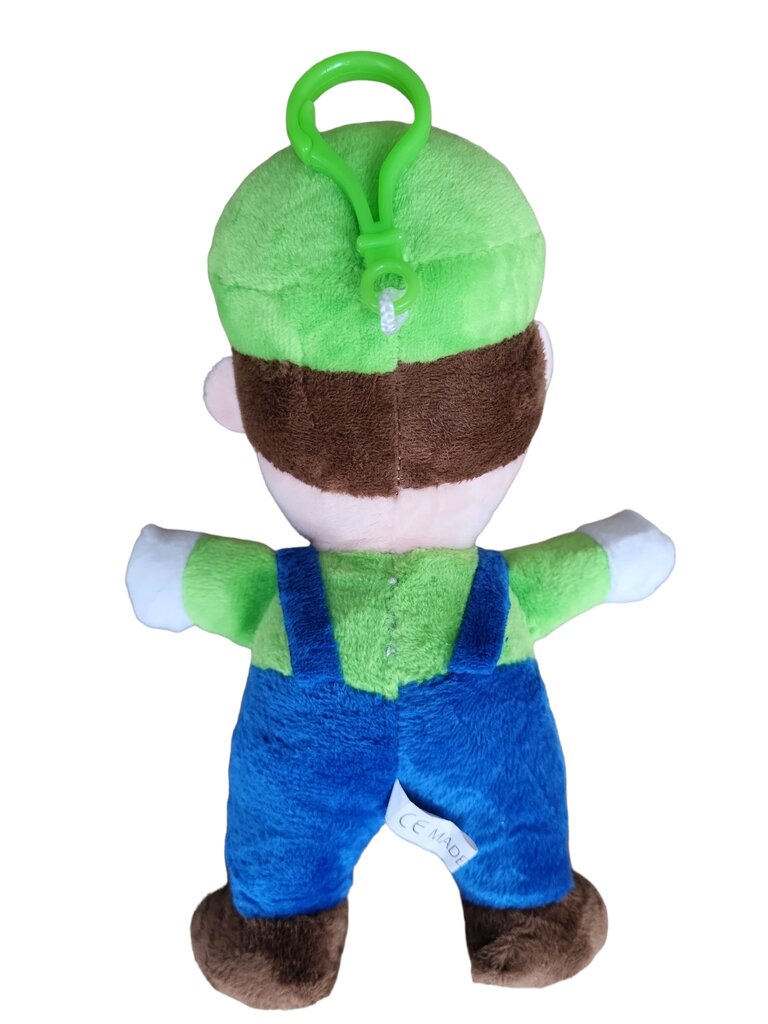 Minkštas žaislas/pakabukas Super Mario Luigi, 18cm kaina ir informacija | Minkšti (pliušiniai) žaislai | pigu.lt