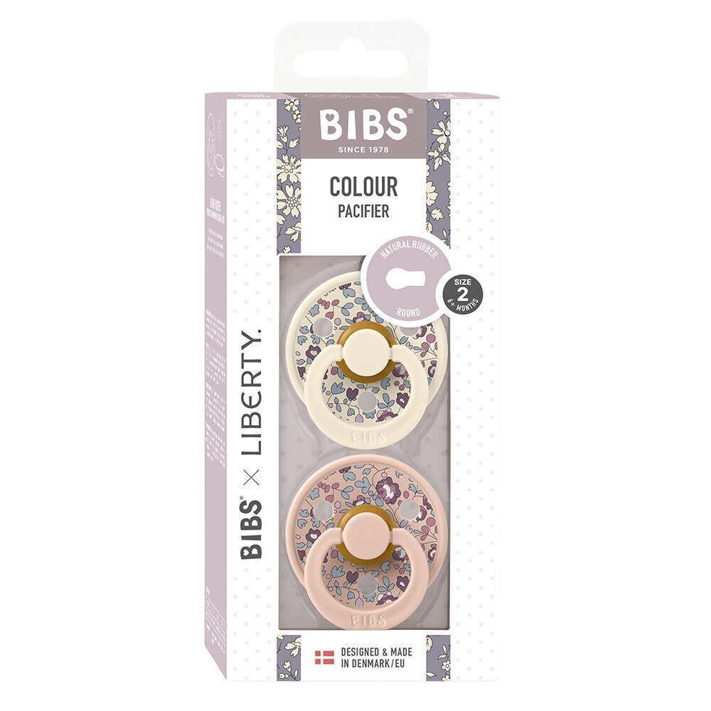 Čiulptukas Bibs X Liberty Colour Blush Mix, 6-18 mėn, 2 vnt. цена и информация | Čiulptukai | pigu.lt