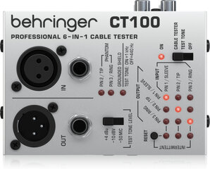 Кабельный тестер Behringer CT100 цена и информация | Принадлежности для музыкальных инструментов | pigu.lt