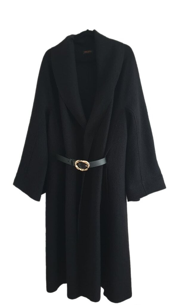 Moteriškas pavasarinis paltas Kallista Adige, juodas цена и информация | Paltai moterims | pigu.lt