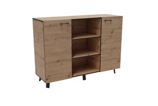 Komoda ADRK Furniture Lofton Artisan, ruda kaina ir informacija | Komodos | pigu.lt