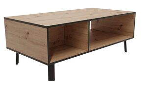 Kavos staliukas ADRK Furniture Lofton Artisan, rudas kaina ir informacija | Kavos staliukai | pigu.lt