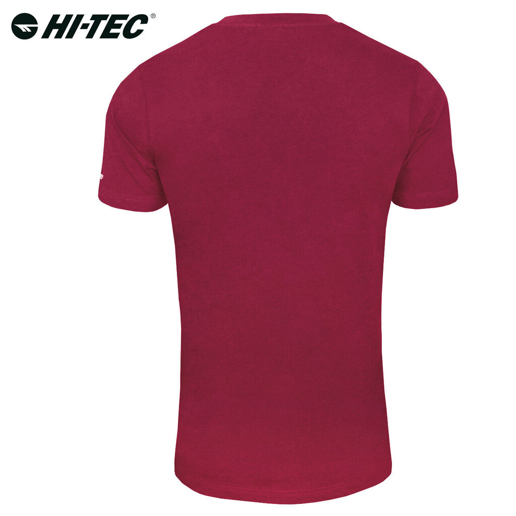 Marškinėliai vyrams Hi-Tec Lore, raudoni kaina ir informacija | Vyriški marškinėliai | pigu.lt