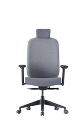 Эргономичное офисное кресло Up Up Athene, чёрное, серая + серая ткань цена и информация | Офисные кресла | pigu.lt