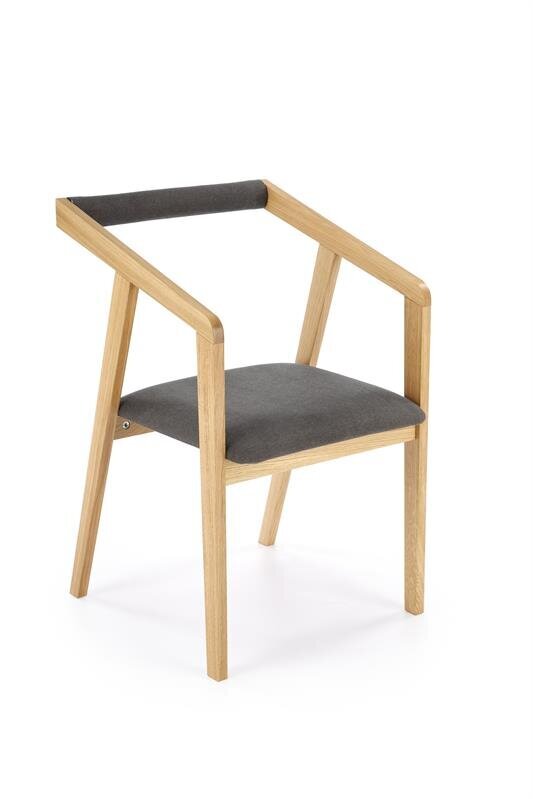 2-jų kėdžių komplektas Halmar Azul, pilkas цена и информация | Virtuvės ir valgomojo kėdės | pigu.lt