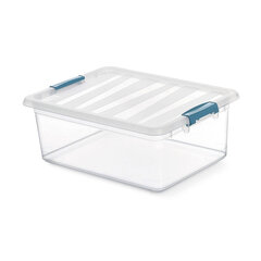 Универсальная коробка Domopak Living Katla 39 x 29 x 15,5 cm Прозрачный полипропилен 12 L цена и информация | Ящики для вещей | pigu.lt