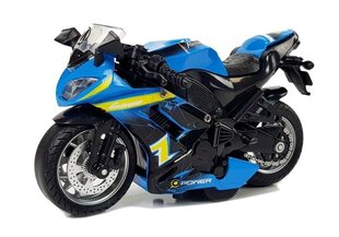 Sportinis motociklas su garsu, mėlynas kaina ir informacija | Žaislai berniukams | pigu.lt