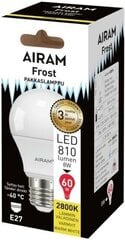 Elektros lemputė LED Airam Frost, E27, 806 lm, 2800 K, 1 vnt. kaina ir informacija | Elektros lemputės | pigu.lt