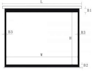 Leinwand Tripod 77" 16:9 цена и информация | Экраны проекторов | pigu.lt