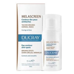 Paakių kremas Ducray Melascreen Anti-spot Eye Contour, 15ml цена и информация | Сыворотки, кремы для век | pigu.lt