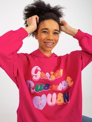 Женский темно-розовый классический свитер цена и информация | Женские толстовки | pigu.lt