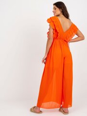 оранжевый комбинезон со складками и брюками och bella цена и информация | Женские комбинезоны | pigu.lt
