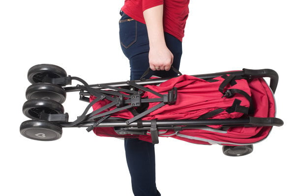 Vežimėlis-skėtukas BRITTON Liverpool, raudonas цена и информация | Vežimėliai | pigu.lt