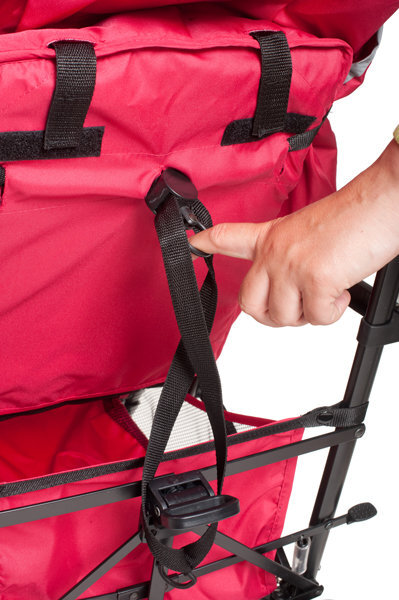 Vežimėlis-skėtukas BRITTON Liverpool, raudonas цена и информация | Vežimėliai | pigu.lt