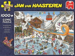 Dėlionė su vaizdu į žiemos žaidimus Jumbo Jan van Haasteren, 1000 d kaina ir informacija | Dėlionės (puzzle) | pigu.lt