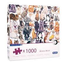 Dėlionė su katėmis Peliko, 1000 d. kaina ir informacija | Dėlionės (puzzle) | pigu.lt