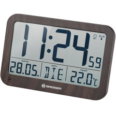Настенные / настольные часы с деревянным дизайном, MyTime, MC LCD, BRESSER цена и информация | Метеорологические станции, термометры | pigu.lt