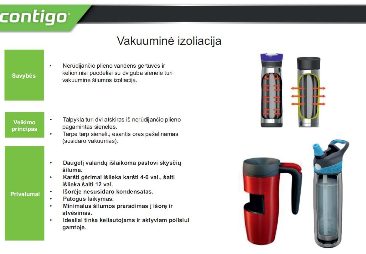 Termosinis puodelis Contigo West Loop 470 ml kaina ir informacija | Termosai, termopuodeliai | pigu.lt