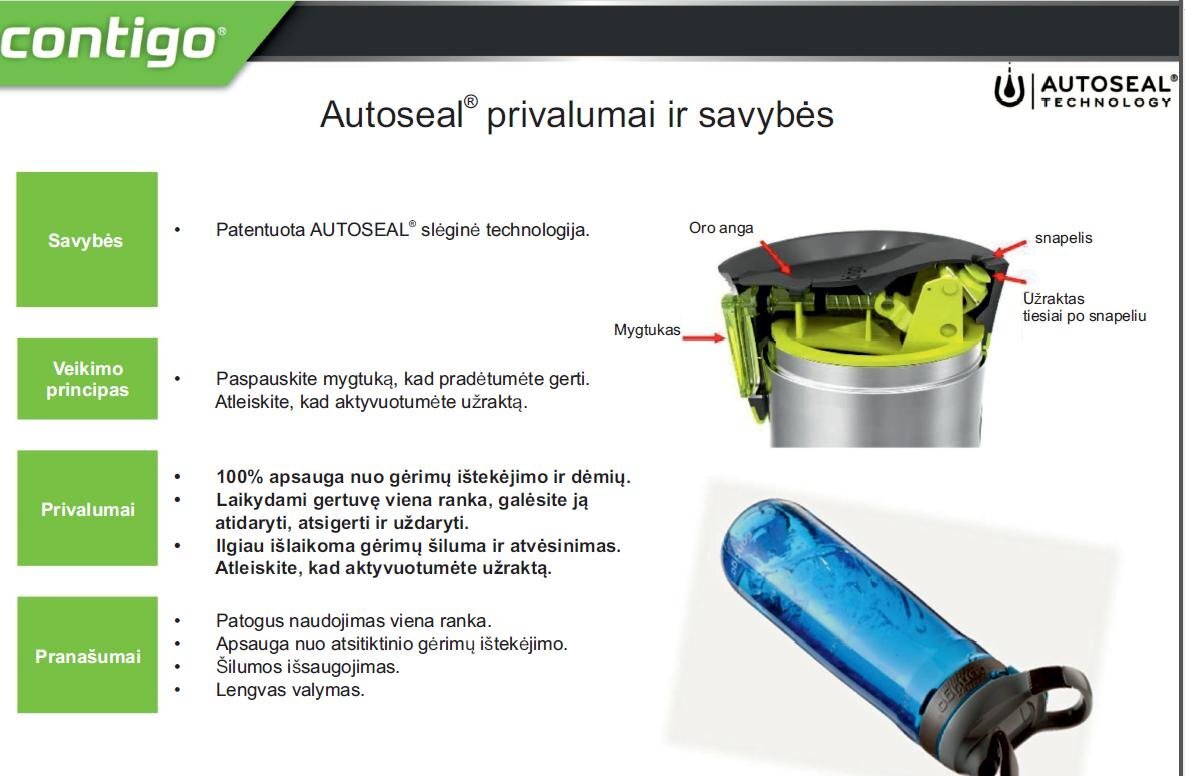 Termosinis puodelis Contigo West Loop 470 ml kaina ir informacija | Termosai, termopuodeliai | pigu.lt