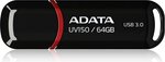 Atmintinė A-data UV150 64GB, USB 3.0, Juoda