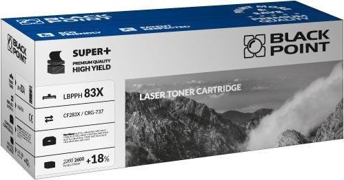 Toner Black Point LBPPH83X | Black | 2600 pp | HP CF283X / CRG-737 цена и информация | Kasetės lazeriniams spausdintuvams | pigu.lt
