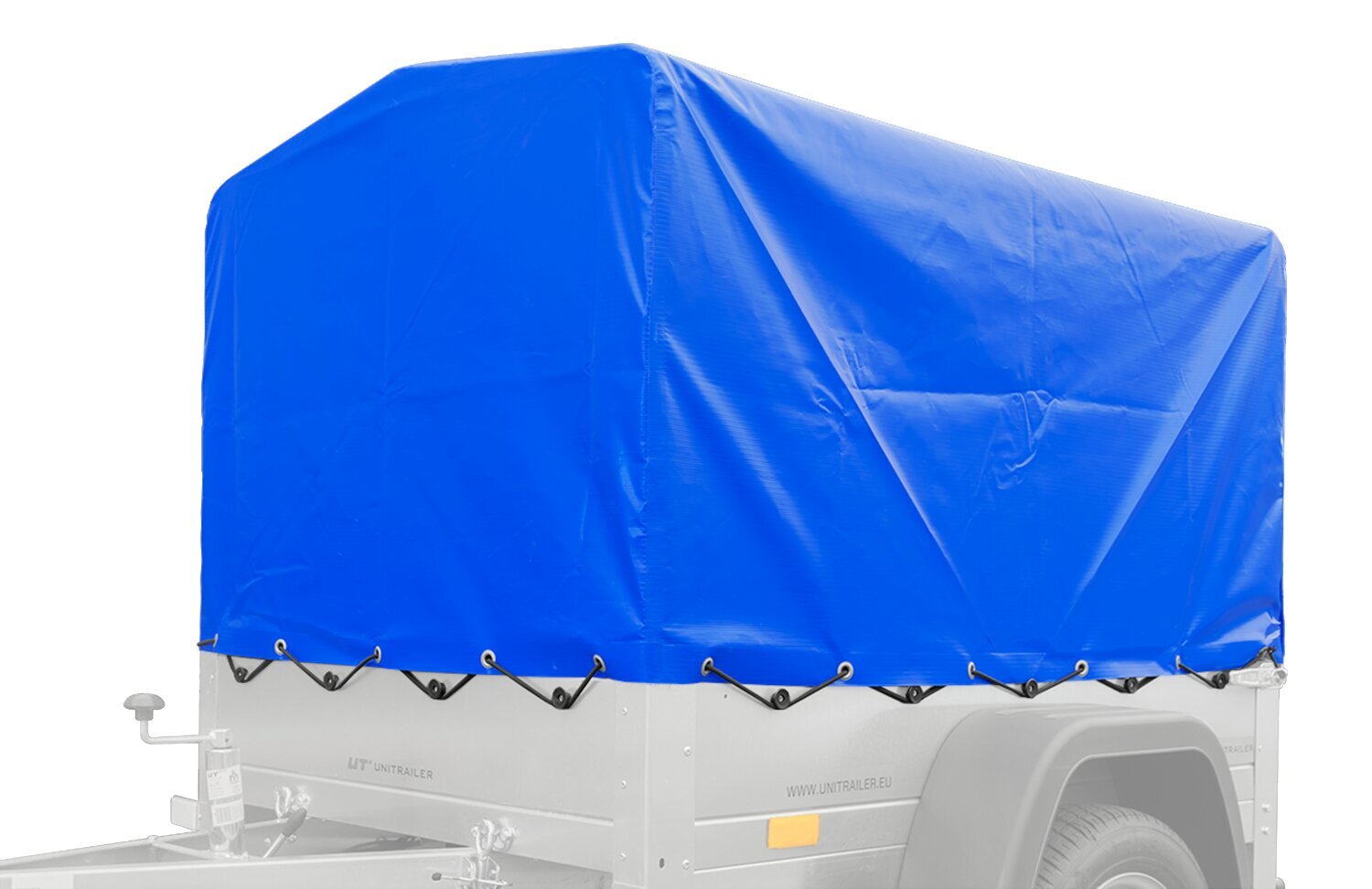 UNITRAILER Remolque basculante de Carga Ligero Garden Trailer 150 Kipp  150x106 750 KG con toldo Azul : : Coche y moto