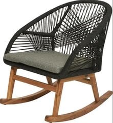 Кресло-качалка Enne Garden Siena, темно-серая/коричневая цена и информация | Садовые стулья, кресла, пуфы | pigu.lt