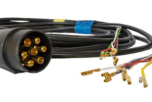Priekabos kabelis su 7 kontaktų kištuku kaina ir informacija | Auto reikmenys | pigu.lt
