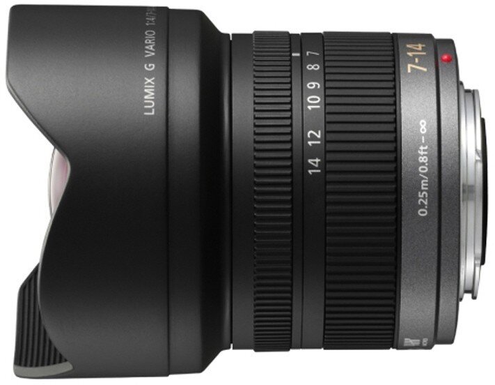 Panasonic Lumix G Vario 7-14mm f/4.0 ASPH, Juoda kaina ir informacija | Objektyvai | pigu.lt