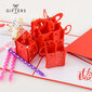 Išsiskleidžiantis 3D šventinis atvirukas Happy Gifters Gimtadienio dovanos 15x15cm цена и информация | Vokeliai, atvirukai | pigu.lt