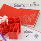 Išsiskleidžiantis 3D šventinis atvirukas Happy Gifters Gimtadienio dovanos 15x15cm цена и информация | Vokeliai, atvirukai | pigu.lt