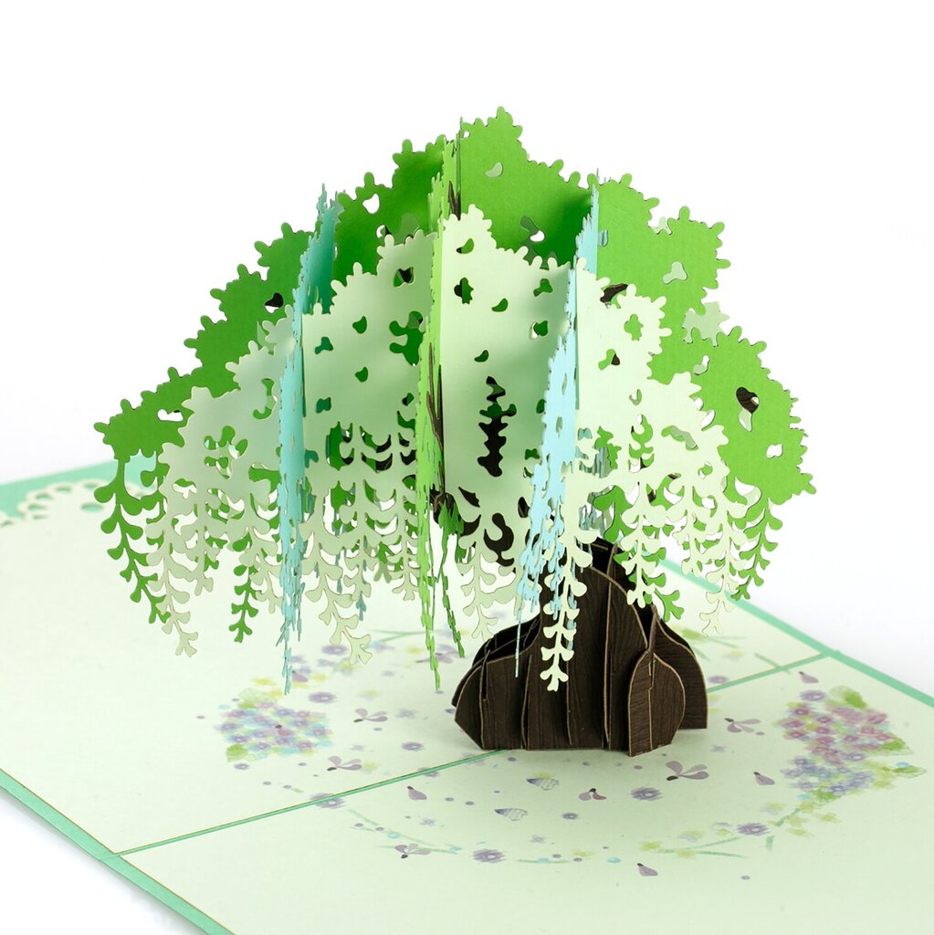 Išsiskleidžiantis 3D šventinis atvirukas Happy Gifters Dovanų medis, 15x15cm kaina ir informacija | Vokeliai, atvirukai | pigu.lt