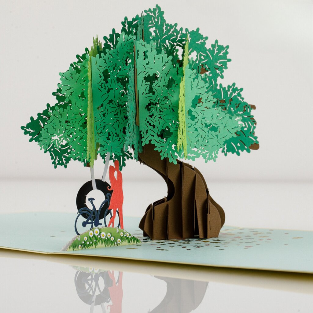 Išsiskleidžiantis 3D atvirukas Happy Gifters Pasimatymas, 15x15 cm kaina ir informacija | Vokeliai, atvirukai | pigu.lt