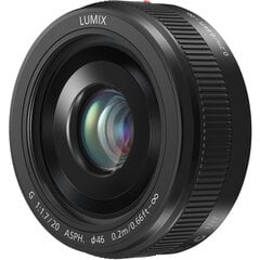 Panasonic Lumix G 20mm f/1.7 II ASPH, Juoda kaina ir informacija | Objektyvai | pigu.lt