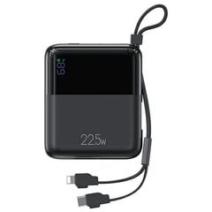 USAMS Powerbank PB69 10000mAh 22.5W QC3.0+PD Fast Charge Digital Display czarny|black 10KCD18601 (US-CD186) цена и информация | Зарядные устройства Power bank | pigu.lt