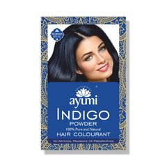 Augaliniai plaukų dažų milteliai Indigo Ayumi, 100g kaina ir informacija | Plaukų dažai | pigu.lt