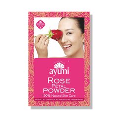 Rožių žiedlapių milteliai veidui Rose Petal Ayumi, 100g kaina ir informacija | Veido aliejai, serumai | pigu.lt