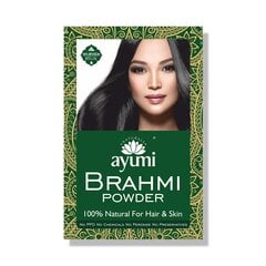 Mėlynžiedės taškuonės milteliai plaukams ir veidui Brahmi Ayumi, 100g цена и информация | Средства для укрепления волос | pigu.lt