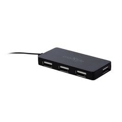 Maxlife 4-Портовый USB 2.0 Хаб с экстра 1.5m Кабелем папа-мама 480MB/ps Черный цена и информация | Адаптеры, USB-разветвители | pigu.lt