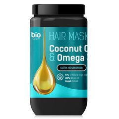 Plaukų kaukė Bio Naturell Coconut Oil and Omega, 946 ml kaina ir informacija | Priemonės plaukų stiprinimui | pigu.lt