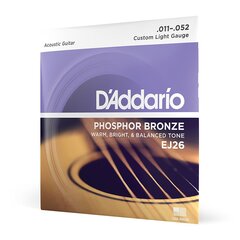 Струны для акустической гитары D'Addario EJ26 .011 цена и информация | Принадлежности для музыкальных инструментов | pigu.lt