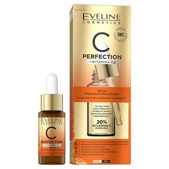 Сыворотка Eveline Cosmetics C-Perfection с антивозрастным действием, 20% витамина C, 18 мл. цена и информация | Сыворотки для лица, масла | pigu.lt