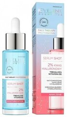 Drėkinamasis veido serumas Eveline Serum Shot Treatment 2% Hyaluronic acid, 30 ml цена и информация | Сыворотки для лица, масла | pigu.lt