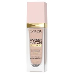 Тональный крем Eveline Wonder Match Lumi Skin Absolute Glow SPF20 10 Vanilla, 30 мл цена и информация | Пудры, базы под макияж | pigu.lt